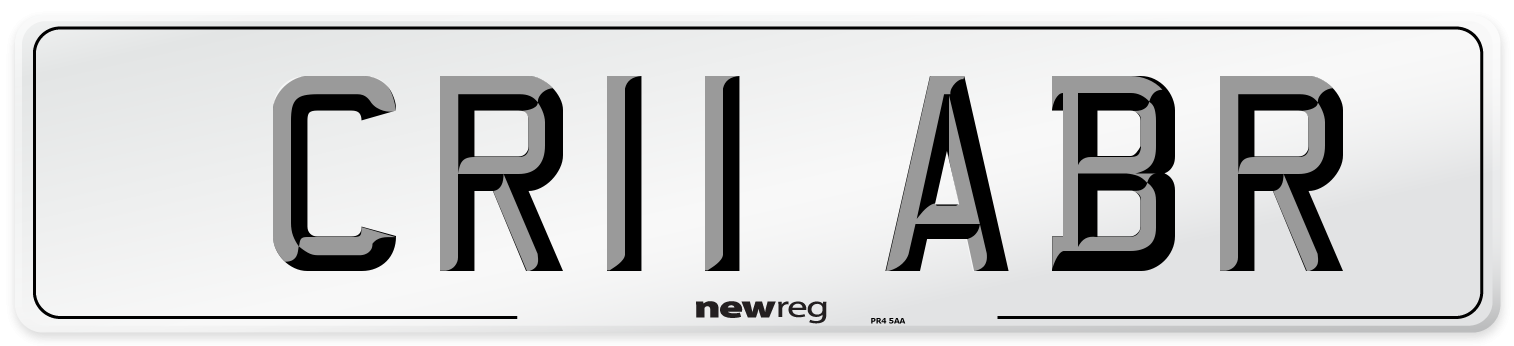 CR11 ABR Number Plate from New Reg